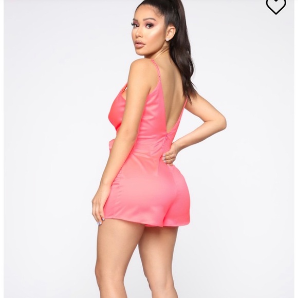 Romper with tie ( pink ) - Picture 4 of 5